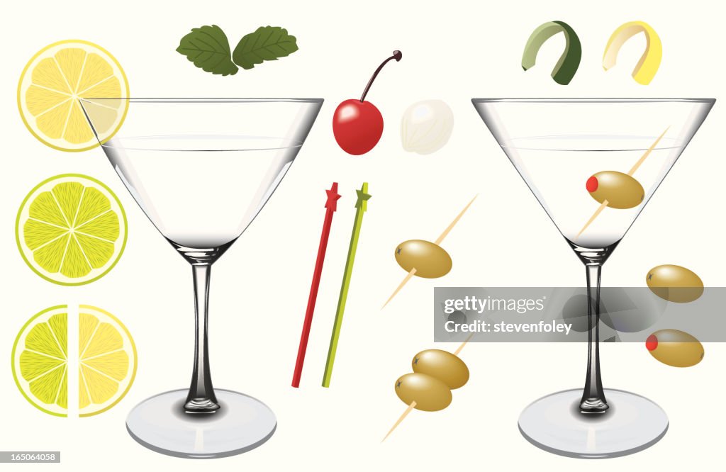 Assorted Martini Elements