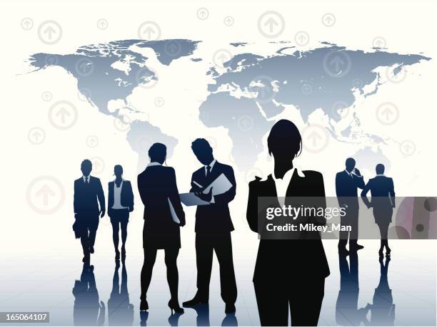 interactive organization - big picture stock illustrations