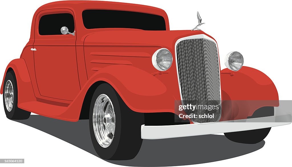 Old Fashioned Red Car Animation High-Res Vector Graphic - Getty Images