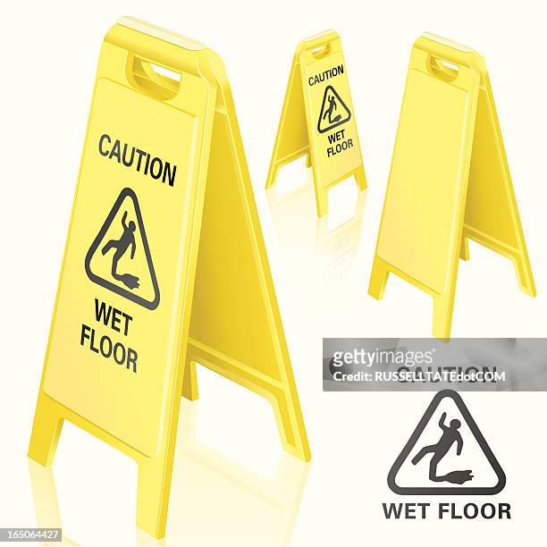 wet floor sign - sports hall stock-grafiken, -clipart, -cartoons und -symbole