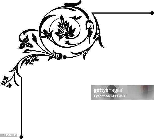 corner-look - ornament stock-grafiken, -clipart, -cartoons und -symbole