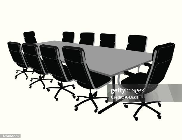ilustraciones, imágenes clip art, dibujos animados e iconos de stock de conferencetable - mesa negociadora