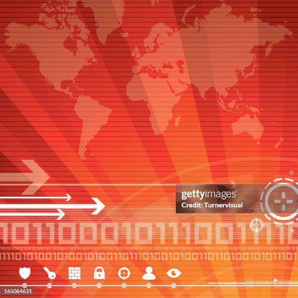 internet security abstract - world map background stock illustrations