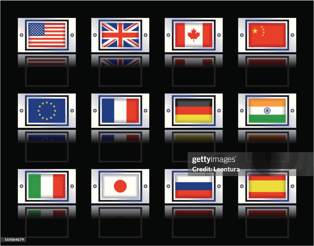 Reflective Flags High-Res Vector Graphic - Getty Images