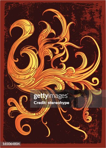 Fiery phoenix abstract Fiery phoenix abstract