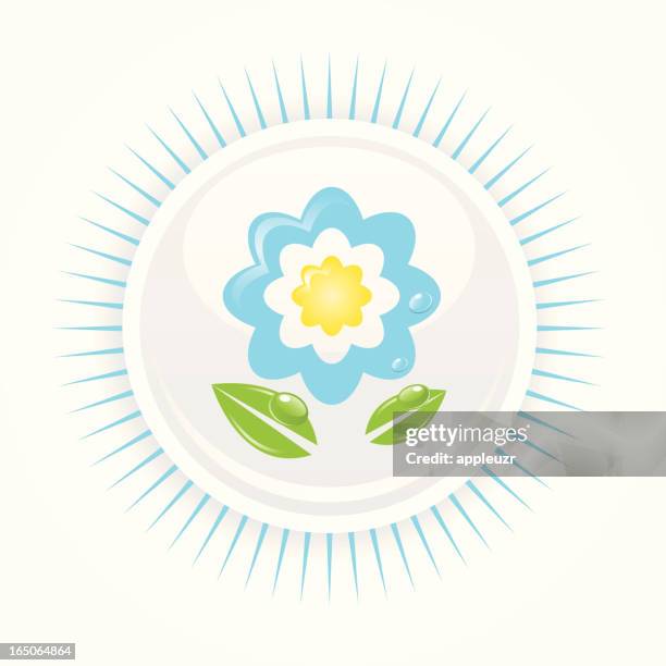 flower on white - flowers dew stock illustrations
