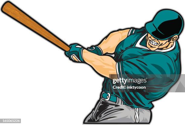 power hitter - home run stock illustrations