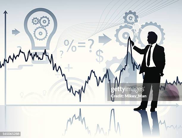 stockillustraties, clipart, cartoons en iconen met stock market opportunity illustration - master of early colour photography