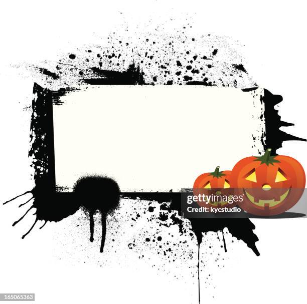 halloween frame - pagan stock illustrations