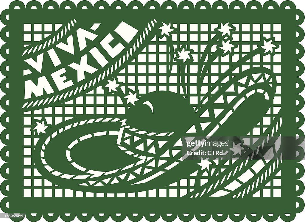 Mexican Celebration Cut out Paper