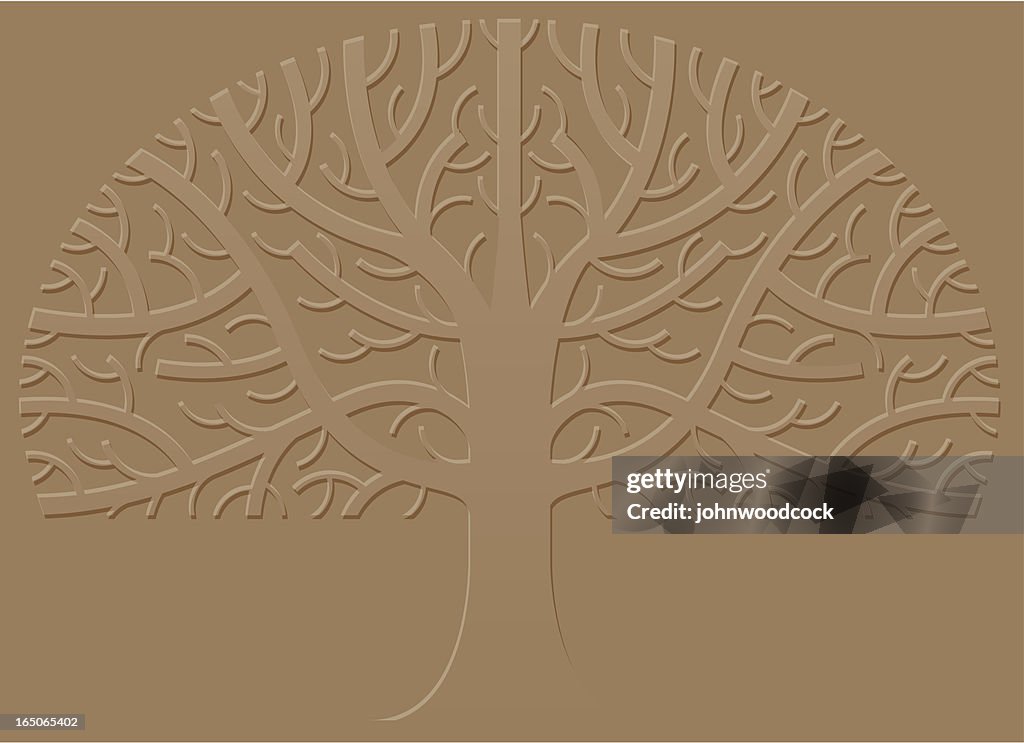 Tree Emboss Pattern Embossed Tree High-Res Vector Graphic - Getty Images