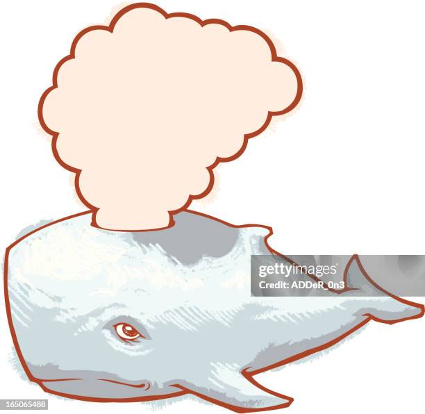 whale of an idea - stranded stock illustrations