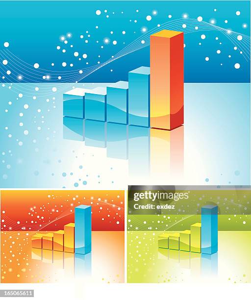 stockillustraties, clipart, cartoons en iconen met 3d stat chart - politieverklaring