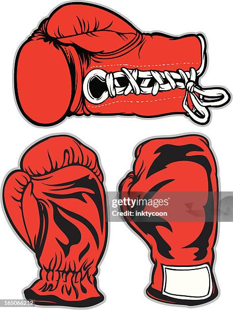 bildbanksillustrationer, clip art samt tecknat material och ikoner med boxing gloves - boxhandske