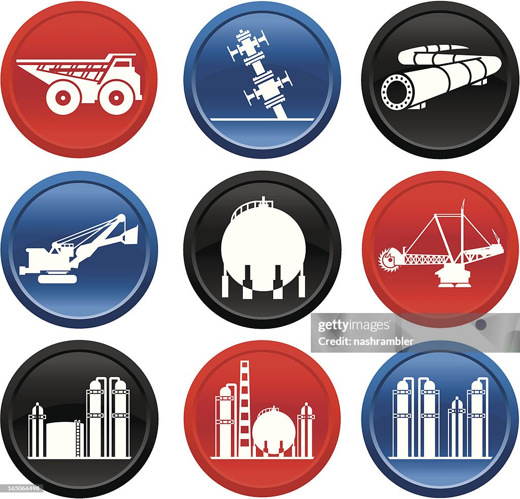 Oilsands Icons on Buttons