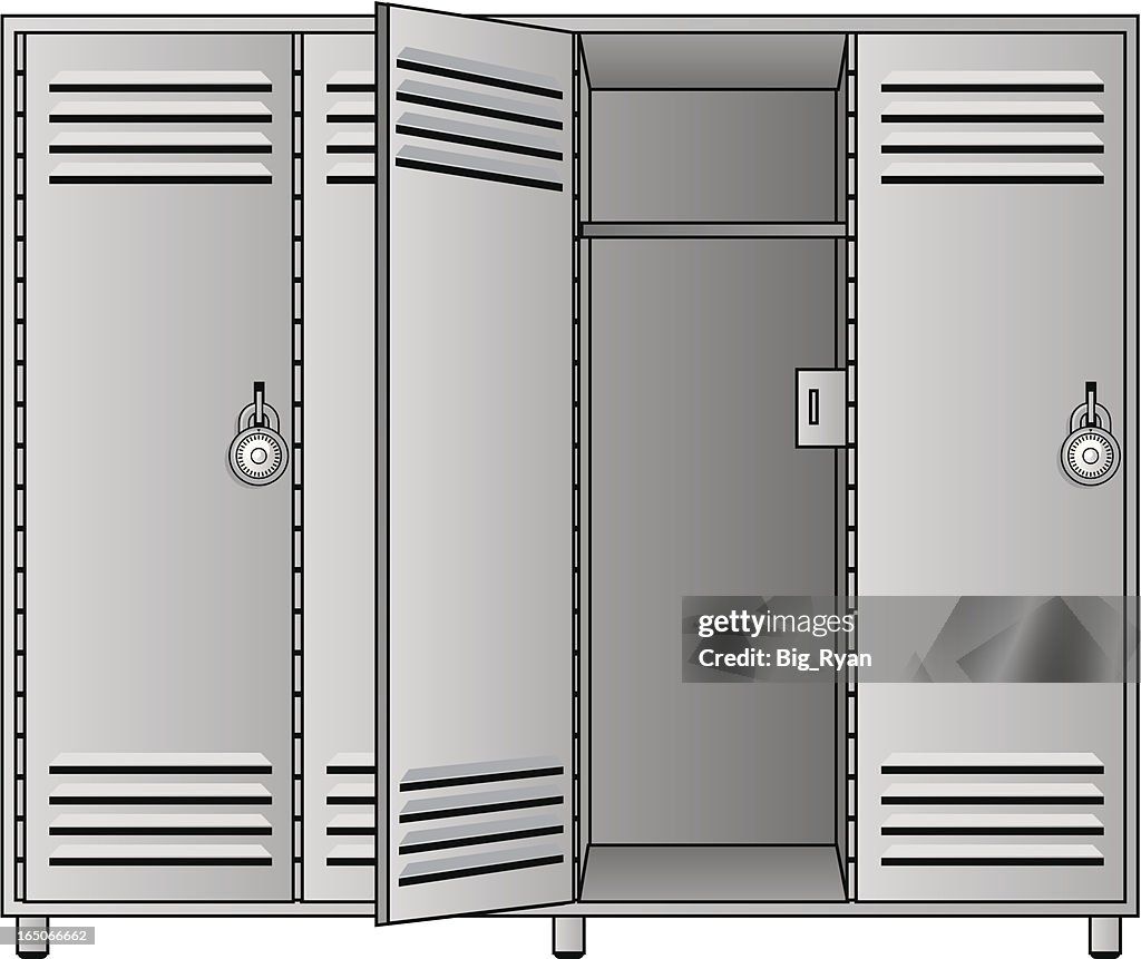 Open Locker Layout Open Locker High-Res Vector Graphic - Getty Images