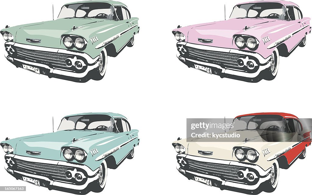 Four Classic Cars