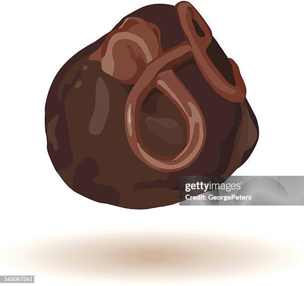 gourmet chocolate candy - dark chocolate stock illustrations