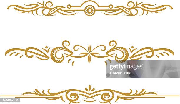 scroll dividers - central stock illustrations