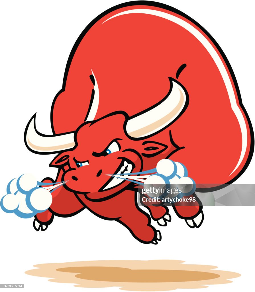 Snorting Bull Vector Snorting Red Bull High-Res Vector Graphic - Getty Images