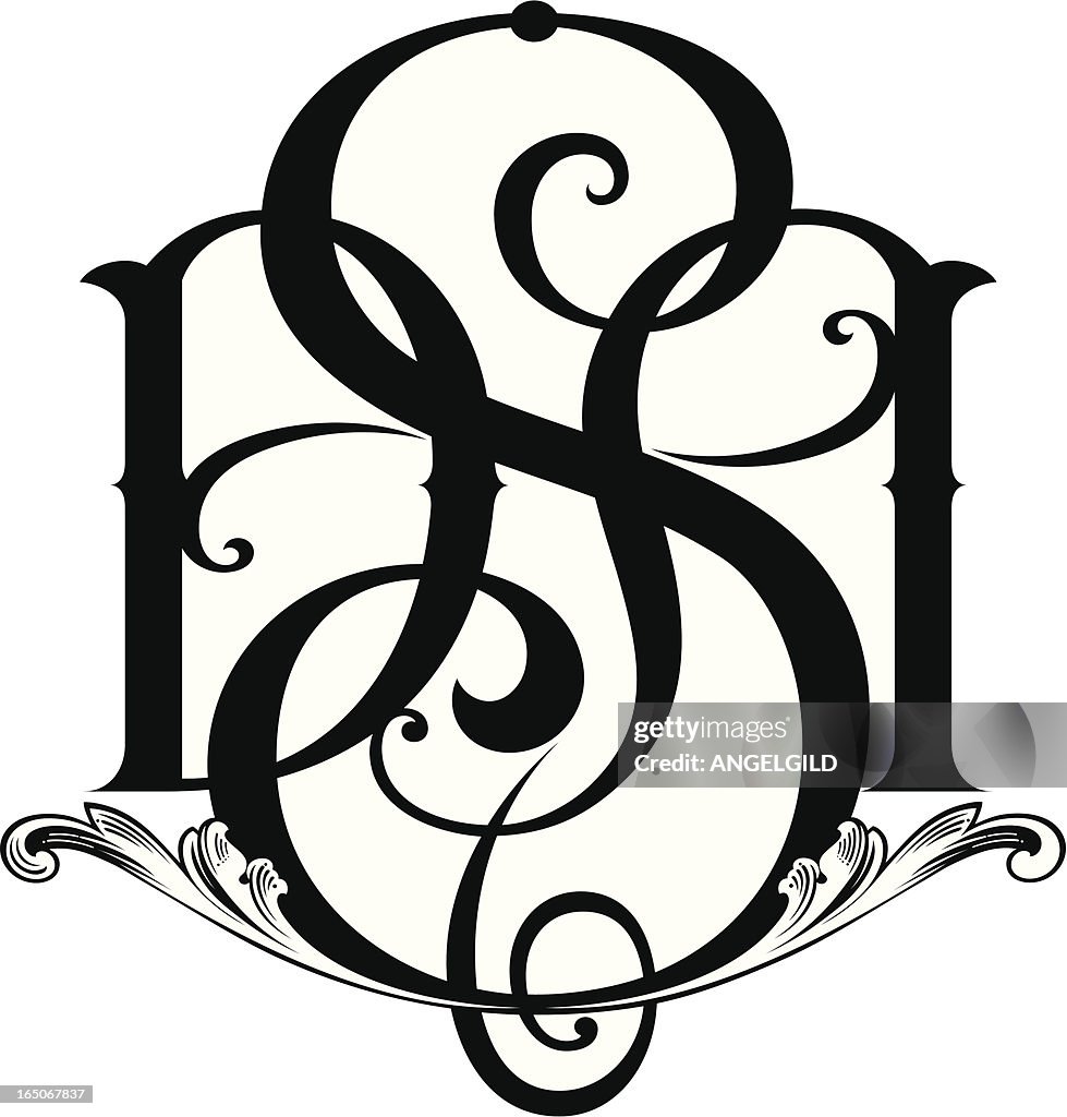Deorative monograma Design