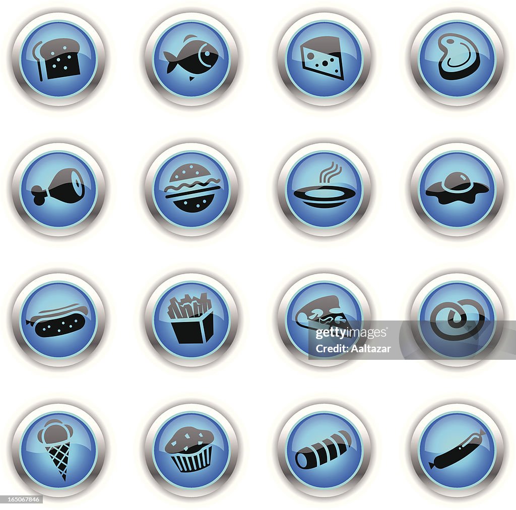 Blue Icons - Food