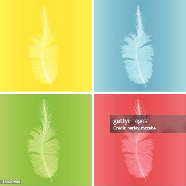 feather - red feather texture stock illustrations