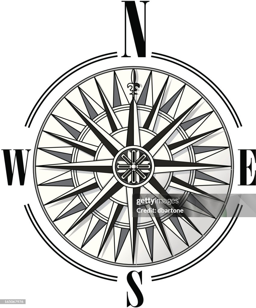 Compass Rose High-Res Vector Graphic - Getty Images