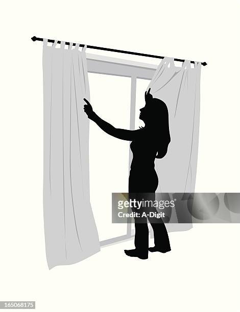 342 Woman Drawing Curtains Photos and Premium High Res Pictures - Getty  Images