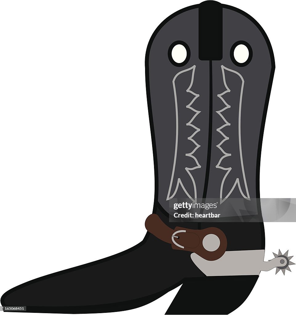 Cowboy Boot and Spur