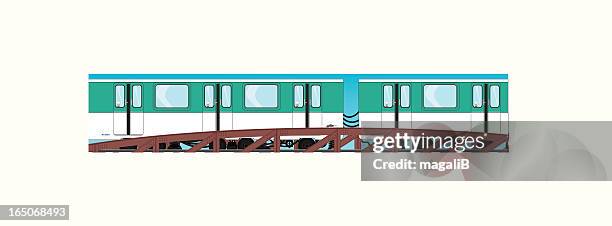 parisian subway - cable car stock illustrations