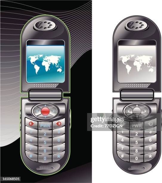 cell phone - number-one-black-background stock illustrations