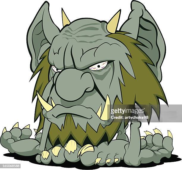 ilustraciones, imágenes clip art, dibujos animados e iconos de stock de monster - viejo gruñón