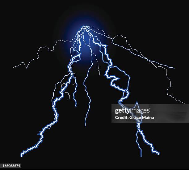Lightning Vector Line Lightning Vector High-Res Vector Graphic - Getty Images