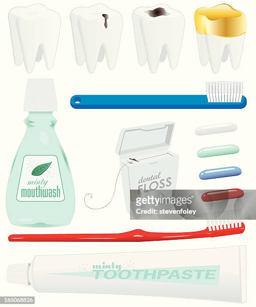 dental elemente - mouthwash stock-grafiken, -clipart, -cartoons und -symbole