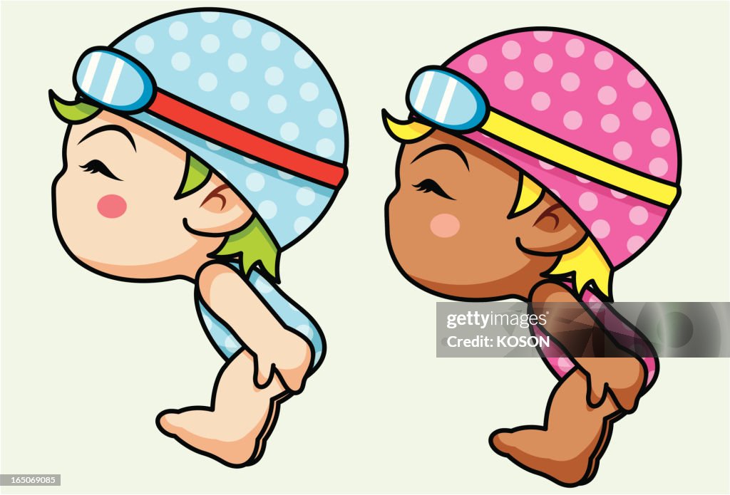 Swiming Cartoon