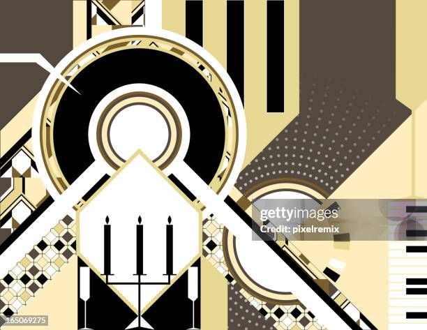 abstract dinning - first date dinner stock illustrations