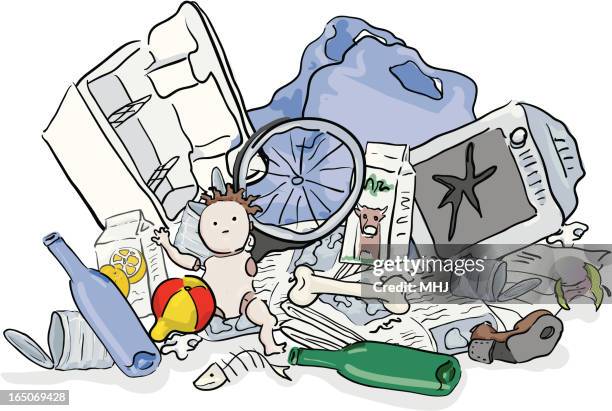 2点の埋め立てごみ処理地イラスト素材 Getty Images 2点の埋め立てごみ処理地イラスト素材 Getty Images