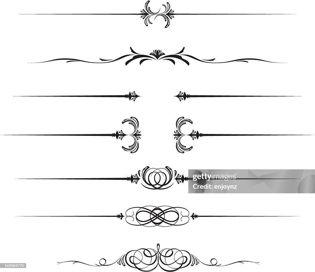 Page Ruls Decorative Page Rules High-Res Vector Graphic - Getty Images