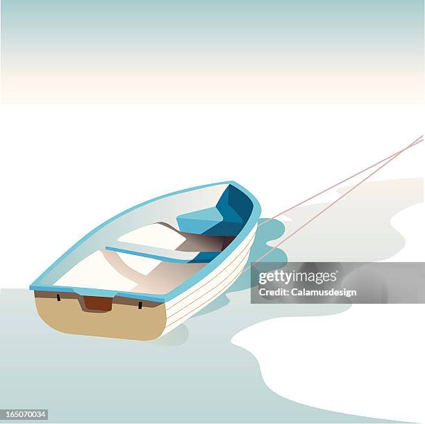 summer time - rowing boat stock illustrations