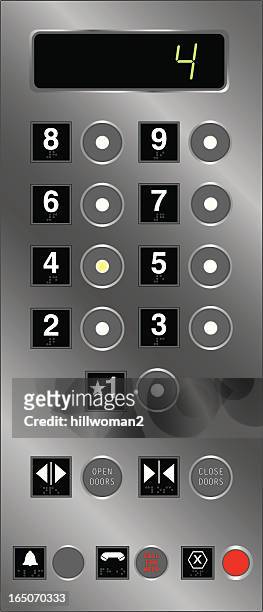 elevator buttons with braille - braille 幅插畫檔、美工圖案、卡通及圖標