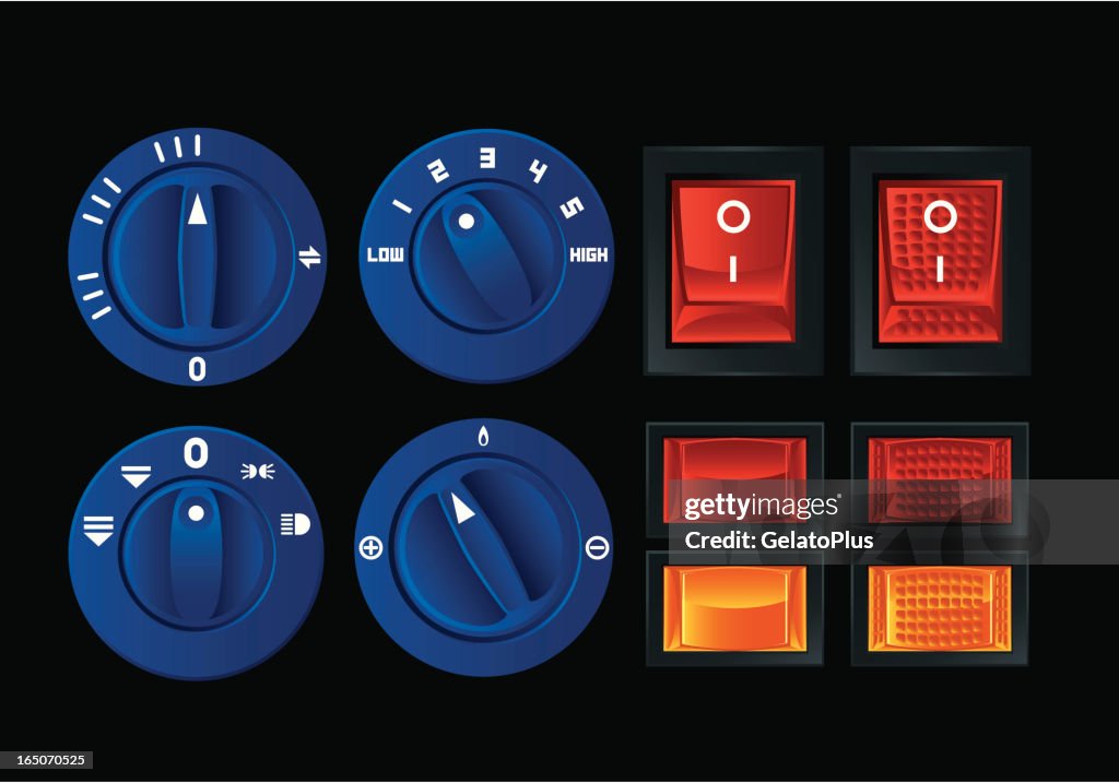 Graph Switch Button Switch And Button Collection High-Res Vector Graphic - Getty Images