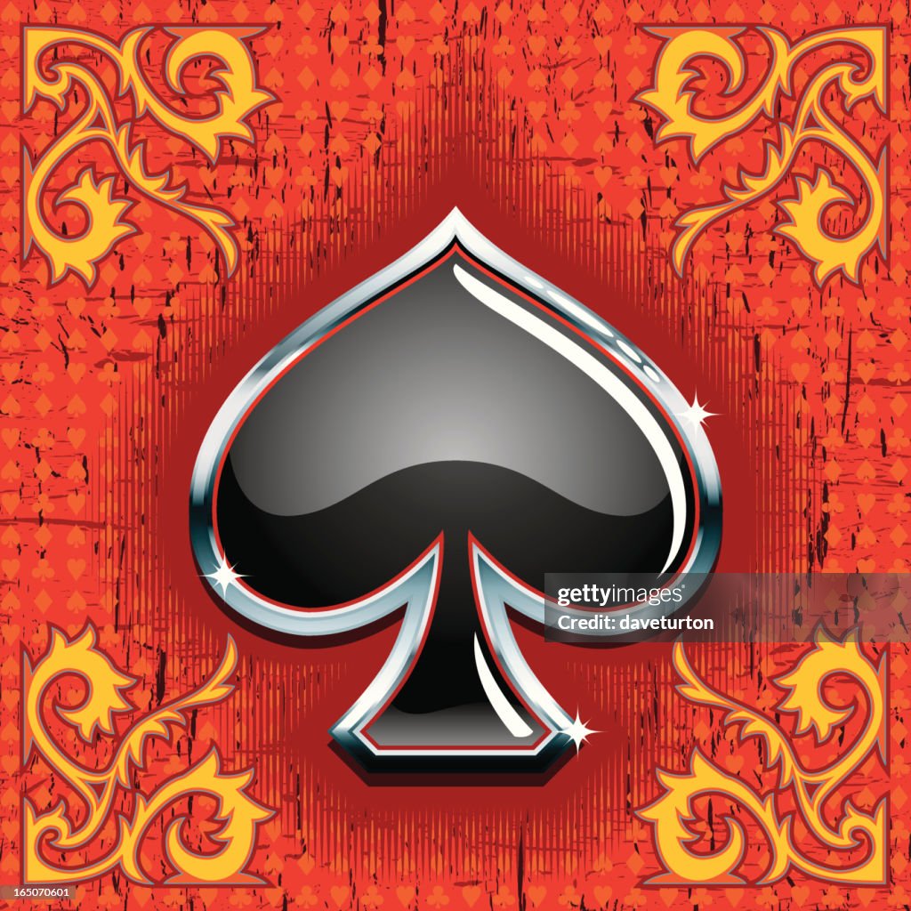 Spade Bitmap Gaming Elements Ii Spade High-Res Vector Graphic - Getty Images