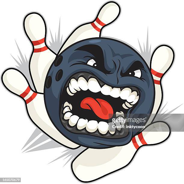 bowling ball - squash sport stock illustrations