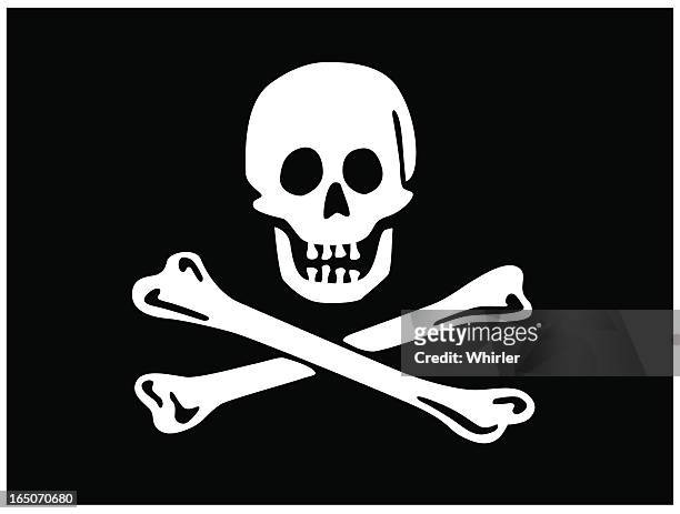 ilustrações, clipart, desenhos animados e ícones de jolly roger-bandeira de pirata - pirate flag
