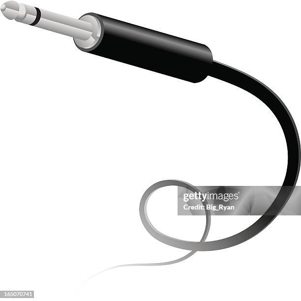 musik-kabel - netzwerk stecker stock-grafiken, -clipart, -cartoons und -symbole