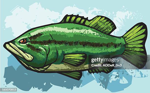 kiss my bass - fish scale pattern stock illustrations