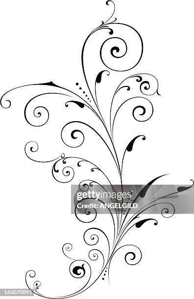 scrolls - designer clothes stock illustrations