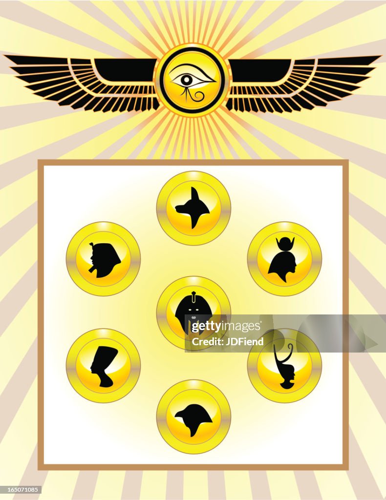 Egyptian Gods Icon Set