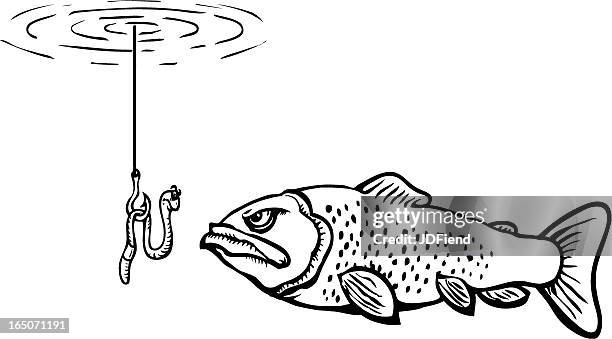 bite me! - trout stock illustrations